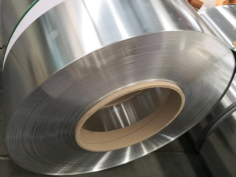 Edge inspection of transformer aluminum strip for burr control