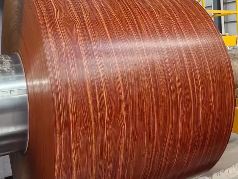 Rosewood wood grain aluminum coil finish